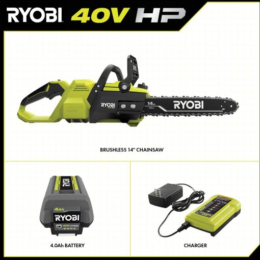 40V HP BRUSHLESS 14" CHAINSAW KIT - Image 2