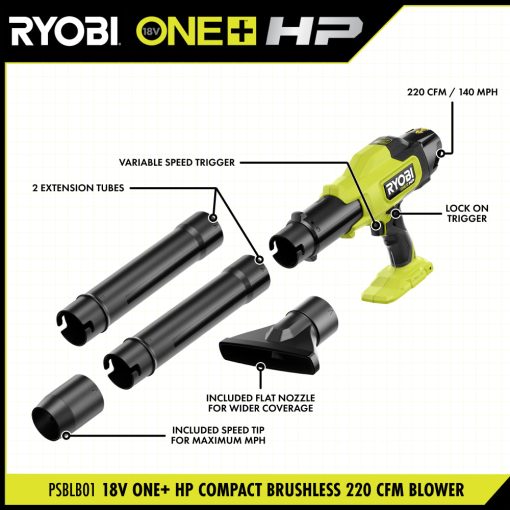 18V ONE+ HP COMPACT BRUSHLESS 220 CFM BLOWER KIT - Image 3
