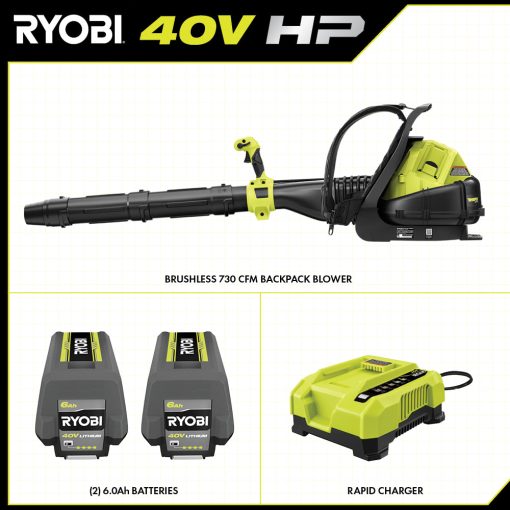 40V HP BRUSHLESS 730 CFM BACKPACK BLOWER KIT - Image 3