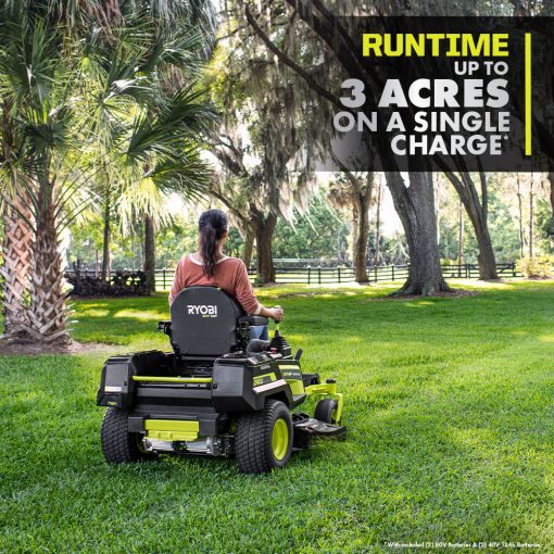 80V HP BRUSHLESS 42" LITHIUM ELECTRIC ZERO TURN RIDING MOWER KIT - Image 8