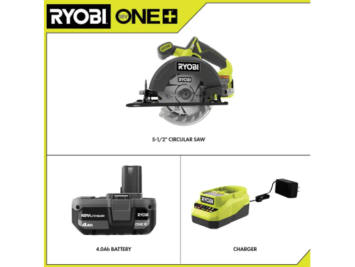 ONE+ 18V Cordless 5-1/2 in. Circular Saw Kit with 4.0 Ah Battery and Charger - Image 2