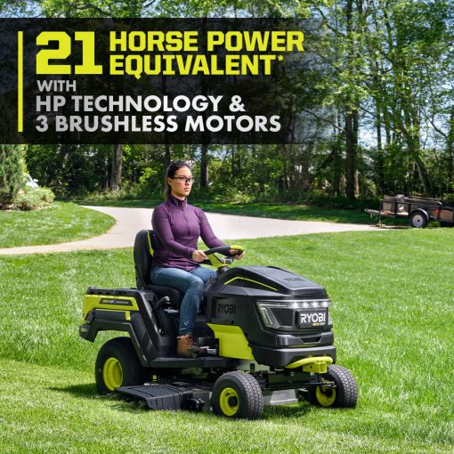 80V HP BRUSHLESS 42" BATTERY CORDLESS ELECTRIC RIDING LAWN TRACTOR KIT - Image 5