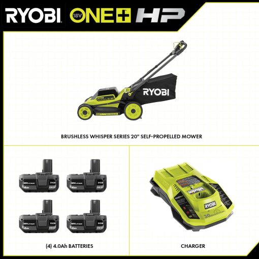 18V ONE+ HP BRUSHLESS 20" SELF-PROPELLED MULTI-BLADE MOWER KIT - Image 2