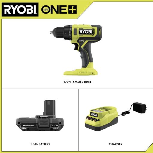 ONE+ 18V Cordless 1/2" Hammer Drill Kit - Image 2