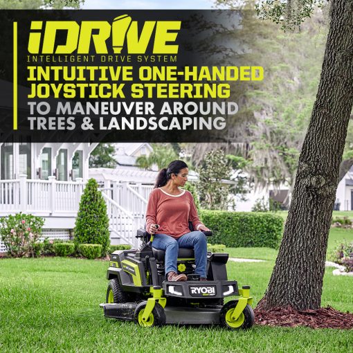 80V HP BRUSHLESS 42" LITHIUM ELECTRIC ZERO TURN RIDING MOWER KIT - Image 9