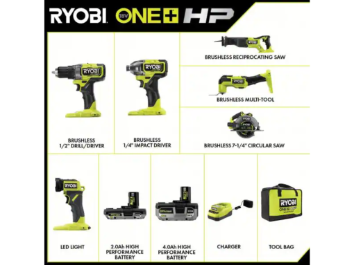 18V ONE+ HP Brushless 6-Tool Combo Kit - 图片 2