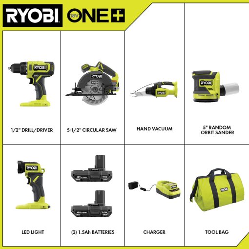 18V ONE+ 5-Tool Combo Kit - Image 2