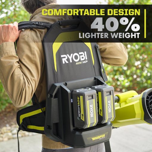 40V HP Brushless 850 CFM Backpack Blower Kit - Image 8