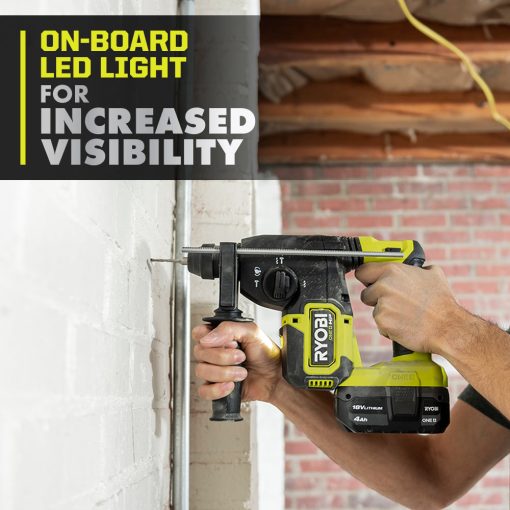 18V ONE+ HP Brushless 1" SDS-Plus Rotary Hammer - Image 6