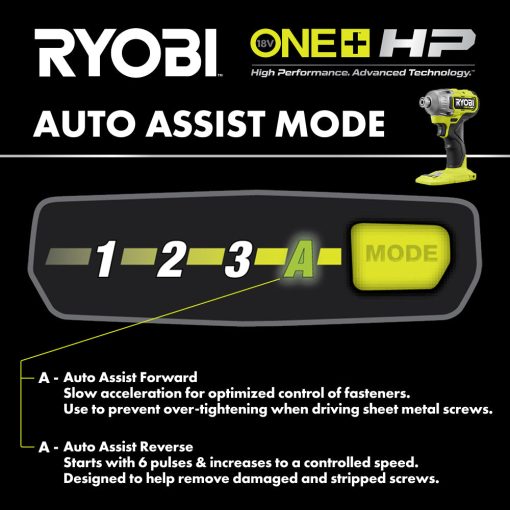 18V ONE+ HP Brushless 4-Mode 1/4" Hex Impact Driver - Image 9