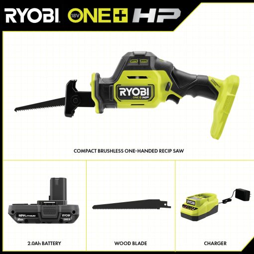 18V ONE+ HP COMPACT BRUSHLESS ONE-HANDED RECIPROCATING SAW KIT - Image 2