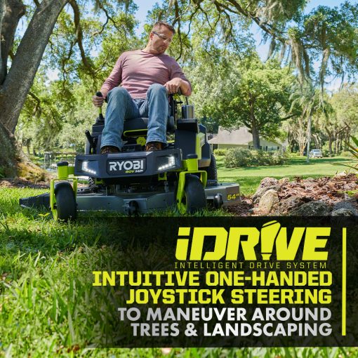 80V HP BRUSHLESS 54" LITHIUM ELECTRIC ZERO TURN RIDING MOWER KIT - Image 9