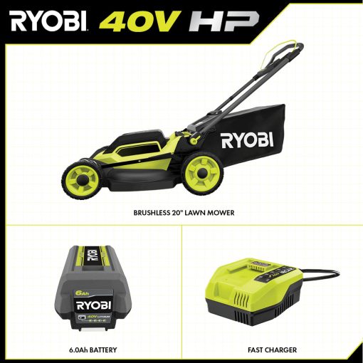 40V HP BRUSHLESS 20" PUSH MOWER KIT - Image 3