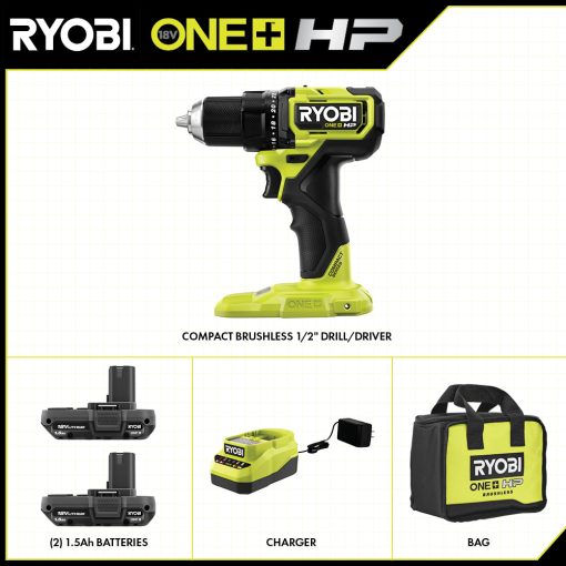18V ONE+ HP Compact Brushless 1/2" Drill/Driver Kit - 图片 2