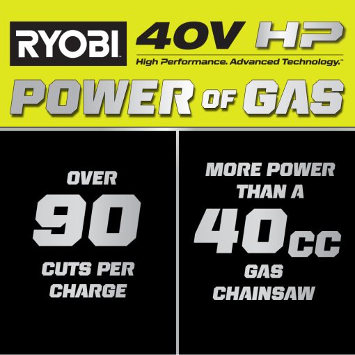 40V HP BRUSHLESS 18" CHAINSAW KIT - Image 3