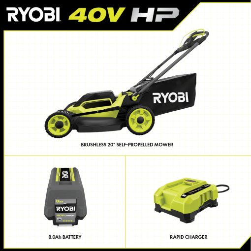 40V HP BRUSHLESS 20" SELF-PROPELLED MULTI-BLADE MOWER KIT - Image 3