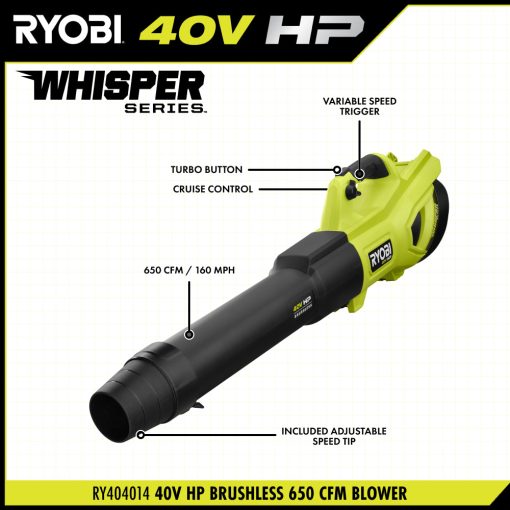 40V HP BRUSHLESS 650 CFM BLOWER - Image 3