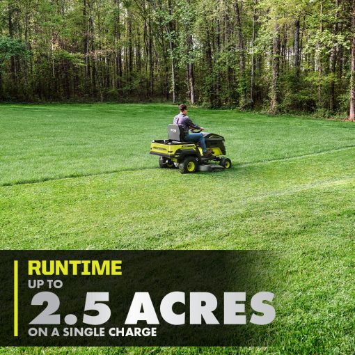 80V HP BRUSHLESS 46" BATTERY CORDLESS ELECTRIC RIDING LAWN TRACTOR KIT - Image 6