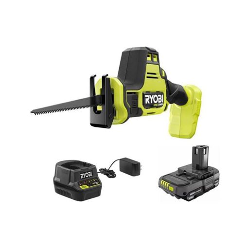 18V ONE+ HP Brushless Compact One-Handed Reciprocating Saw Kit with 1.5 Ah Battery and 18V Charger