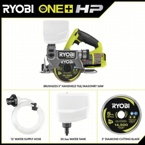 18V ONE+ BRUSHLESS 5" HANDHELD TILE/MASONRY SAW - 图片 2
