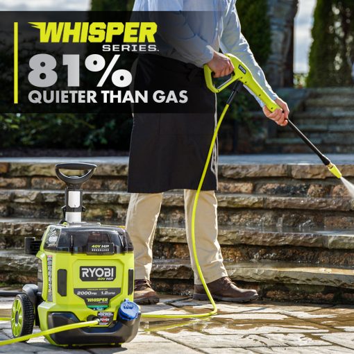 40V HP BRUSHLESS WHISPER SERIES 2000 PSI PRESSURE WASHER - Image 9