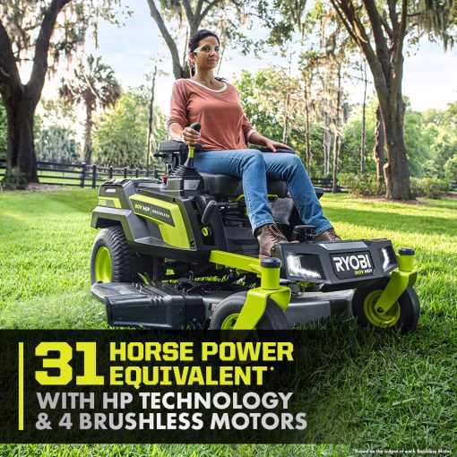 80V HP BRUSHLESS 42" LITHIUM ELECTRIC ZERO TURN RIDING MOWER KIT - Image 7