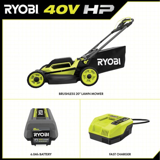 40V HP BRUSHLESS 20" SELF-PROPELLED LAWN MOWER KIT - Image 3