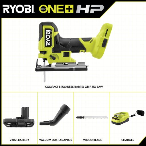 18V ONE+ HP COMPACT BRUSHLESS BARREL GRIP JIG SAW KIT - Image 2