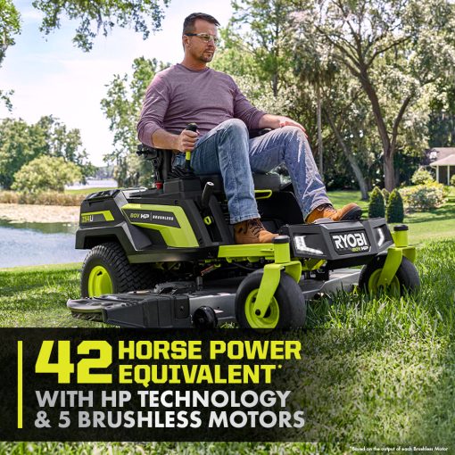 80V HP BRUSHLESS 54" LITHIUM ELECTRIC ZERO TURN RIDING MOWER KIT - Image 7