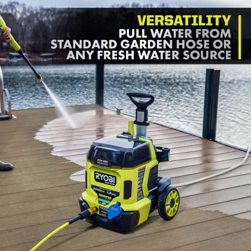 40V HP BRUSHLESS WHISPER SERIES 2000 PSI PRESSURE WASHER - Image 8
